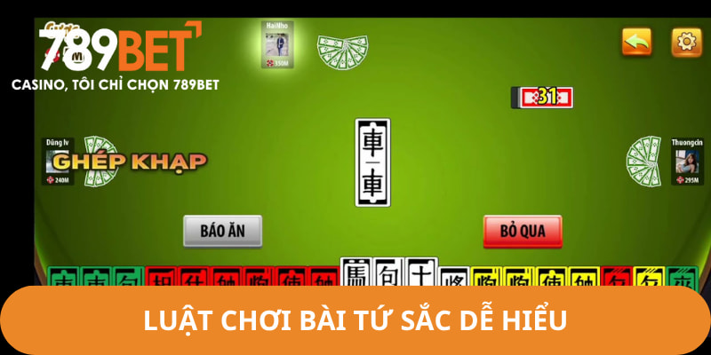 Cách chơi trong game Tứ Sắc khá đơn giản