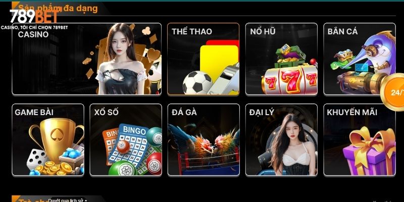 Top các sản phẩm nổi bật, được game thủ ưa thích tại 789BET